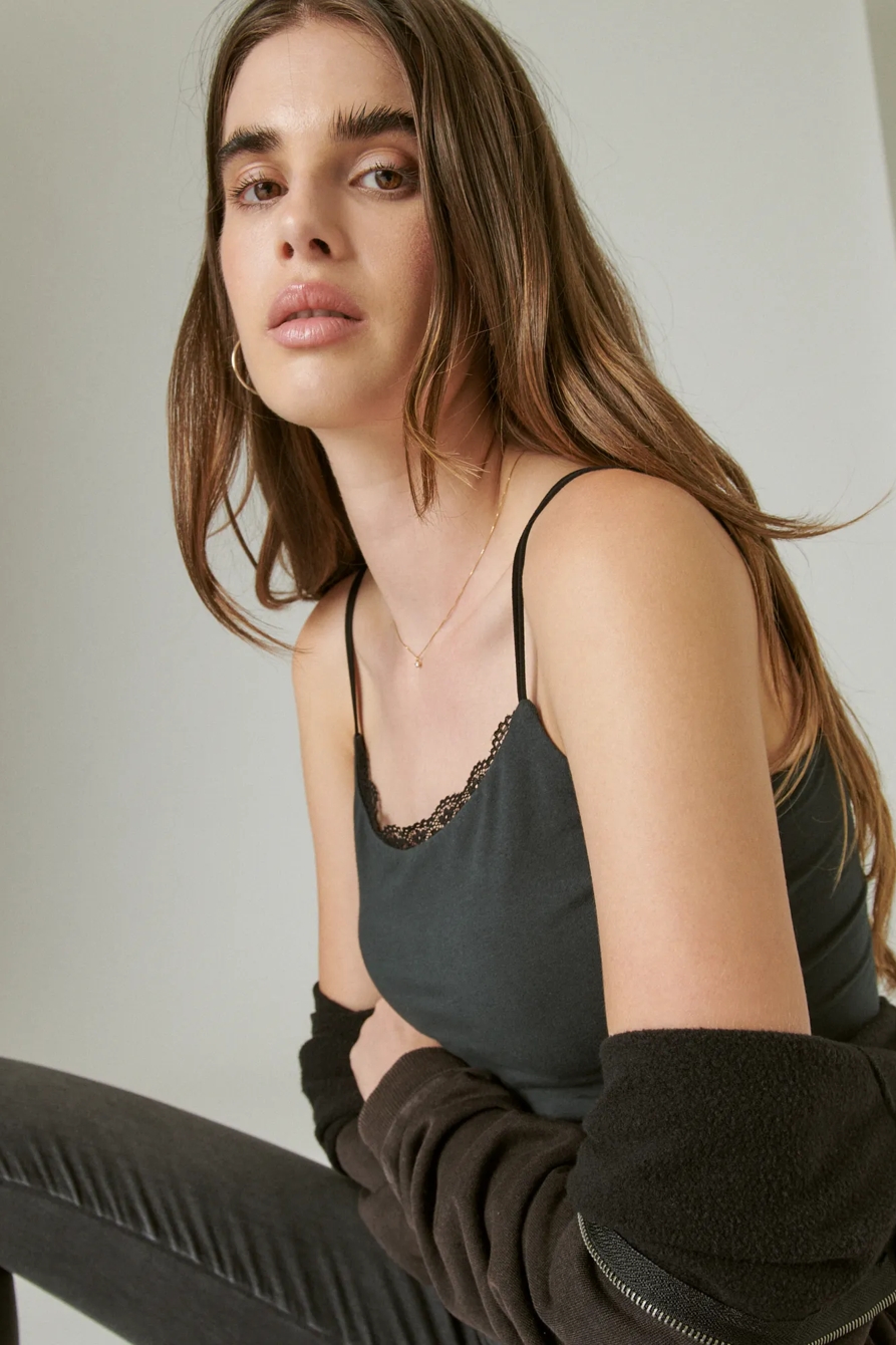 BUNGEE CAMI WITH LACE, image 7