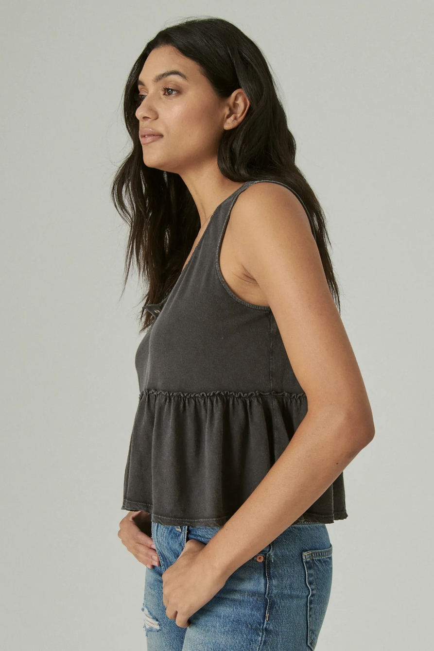 BABYDOLL HENLEY TANK, image 3