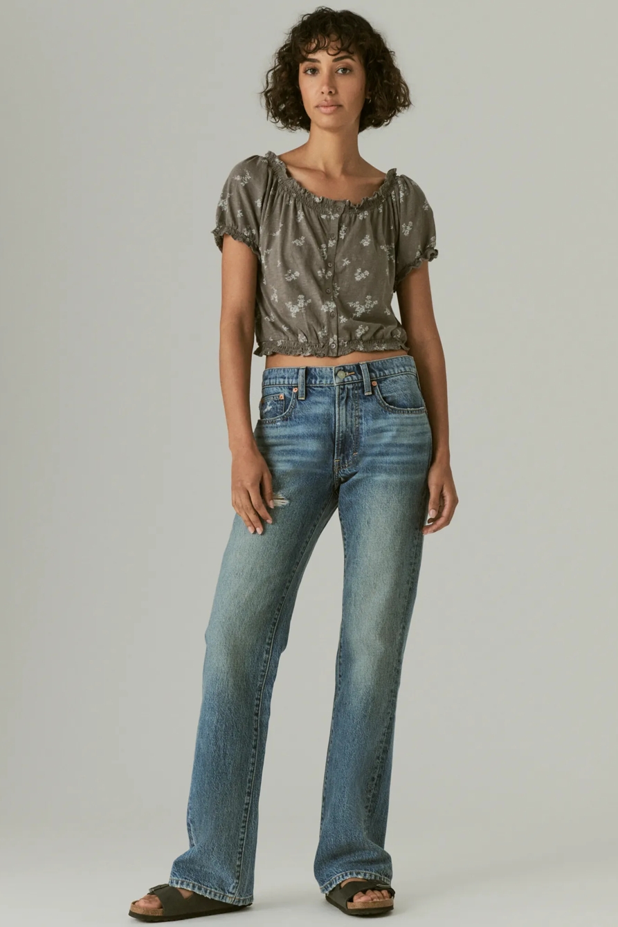 FEMININE BUBBLE HEM WITH BUTTONS, image 2