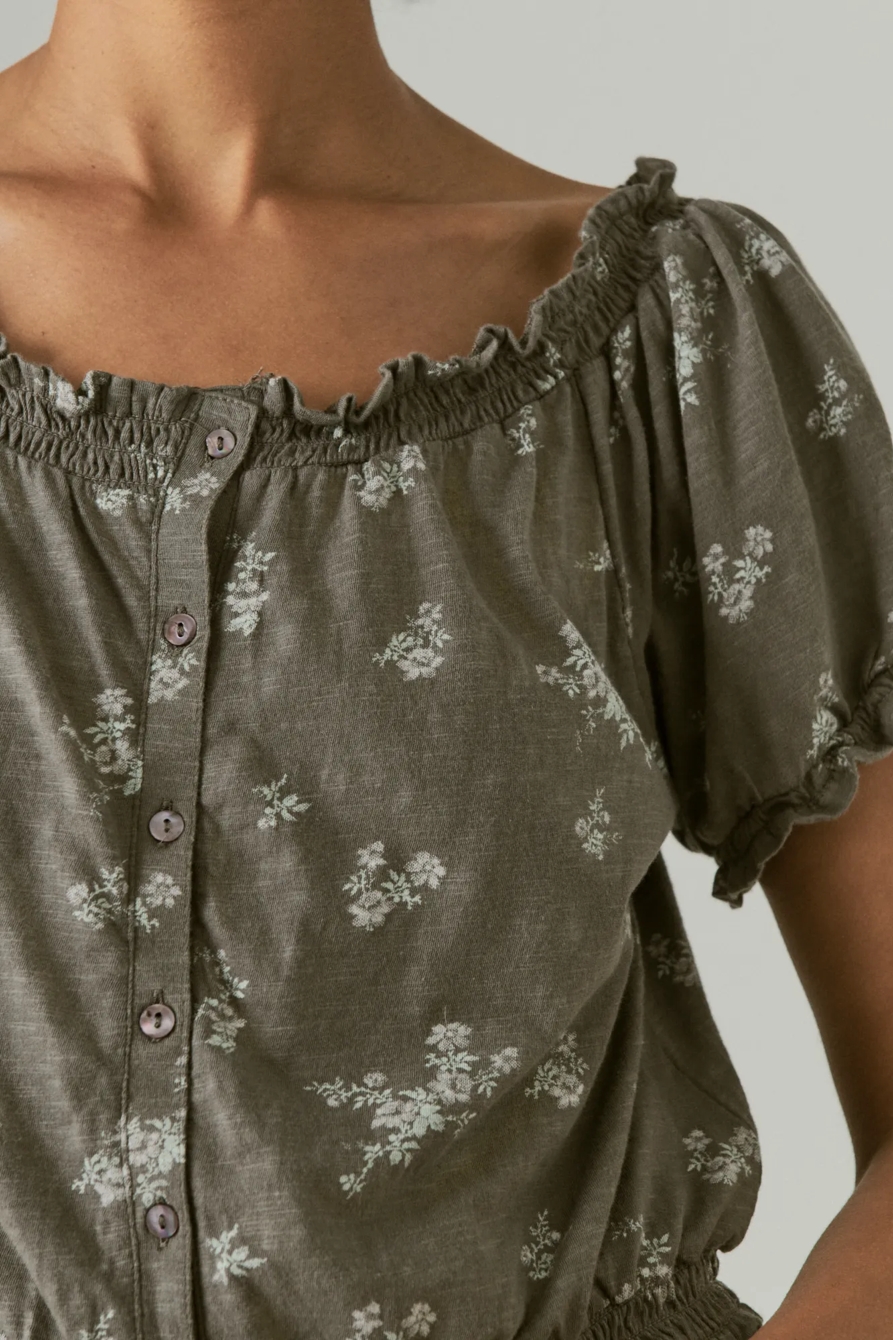 FEMININE BUBBLE HEM WITH BUTTONS, image 5