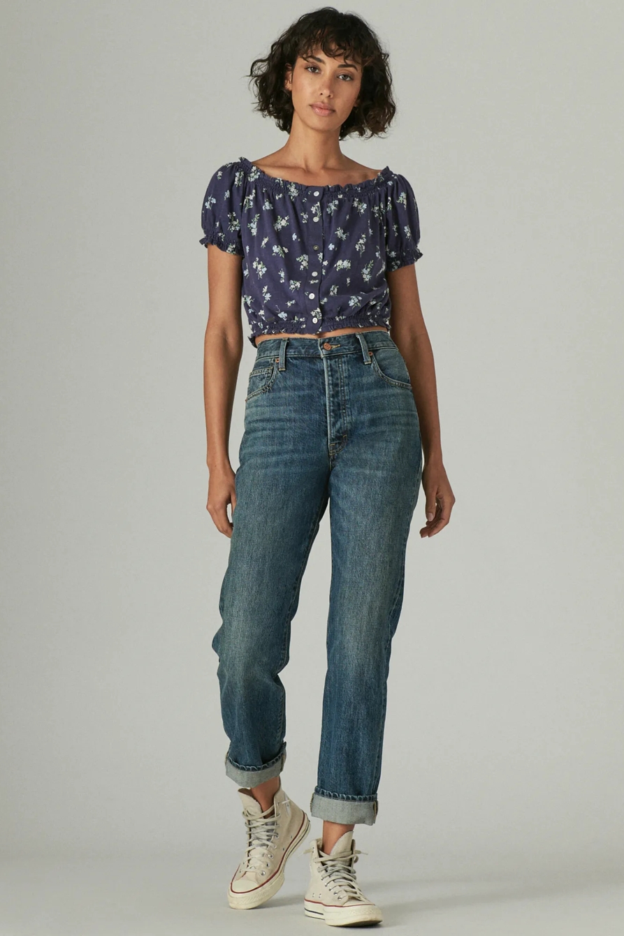 FEMININE BUBBLE HEM WITH BUTTONS, image 2