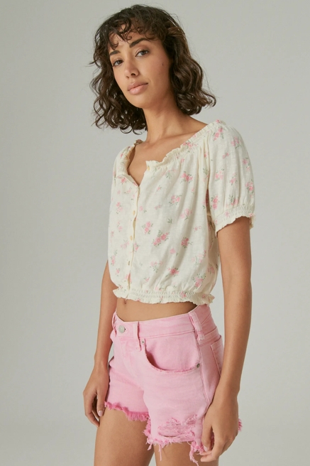 FEMININE BUBBLE HEM WITH BUTTONS, image 3