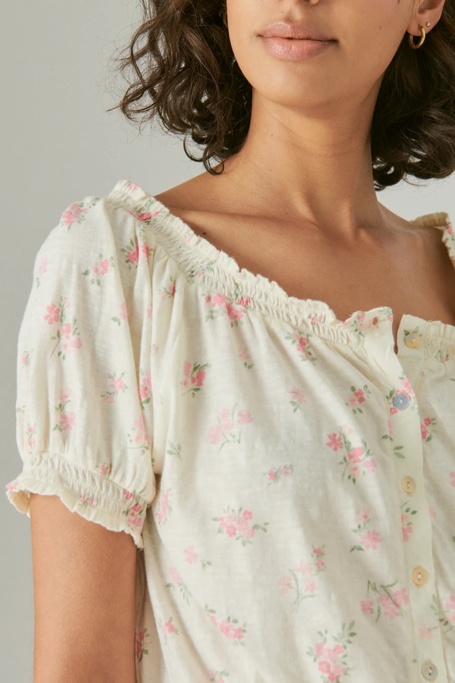 FEMININE BUBBLE HEM WITH BUTTONS, image 5