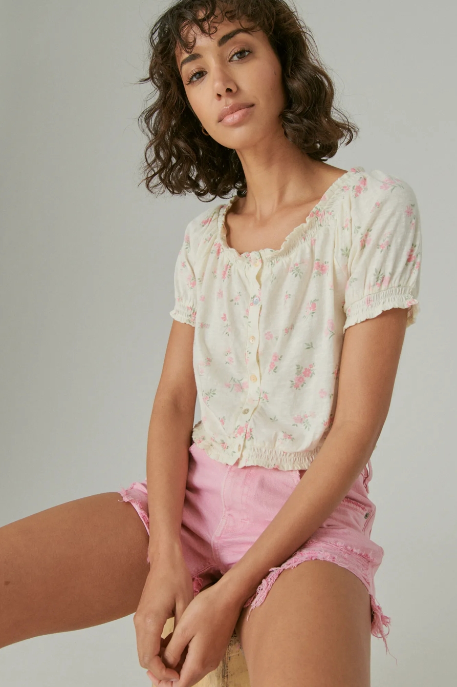 FEMININE BUBBLE HEM WITH BUTTONS, image 6