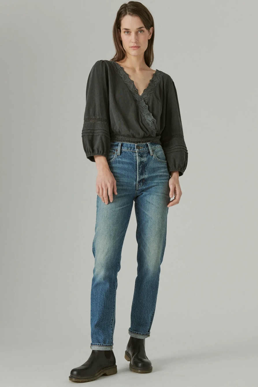 EYELET WRAP TOP, image 2