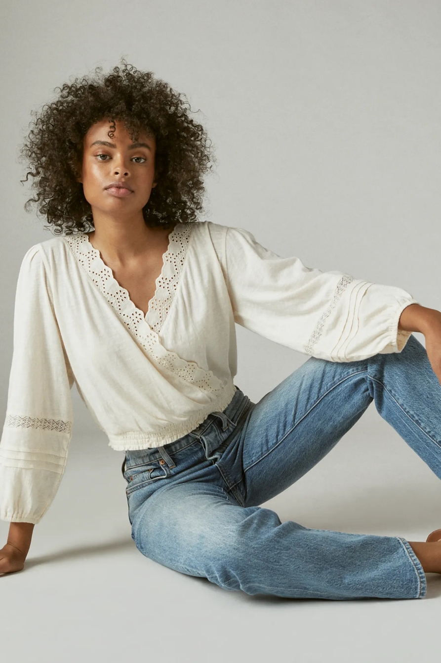 EYELET WRAP TOP, image 6