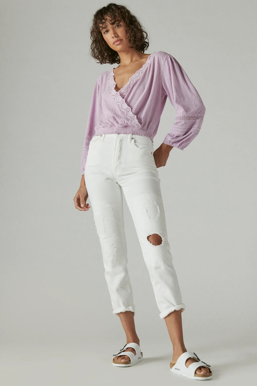 EYELET WRAP TOP, image 2