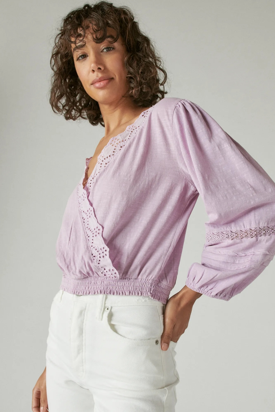 EYELET WRAP TOP, image 3