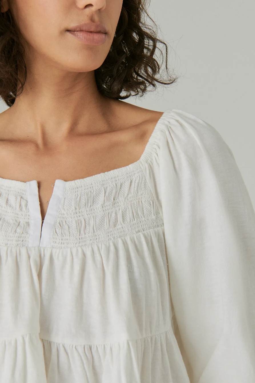 TEXTURED LONG SLEEVE TOP, image 5