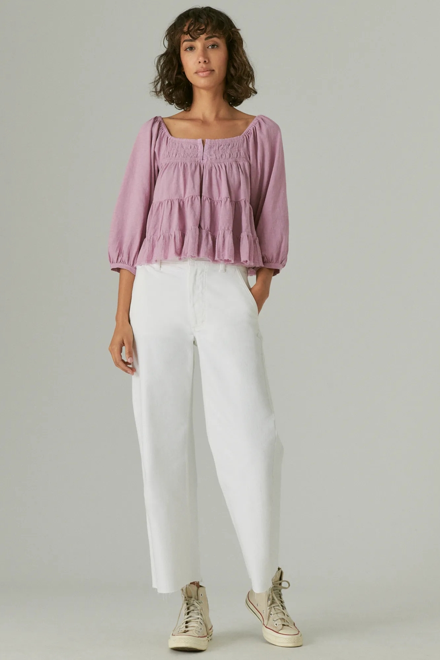 TEXTURED LONG SLEEVE TOP, image 2