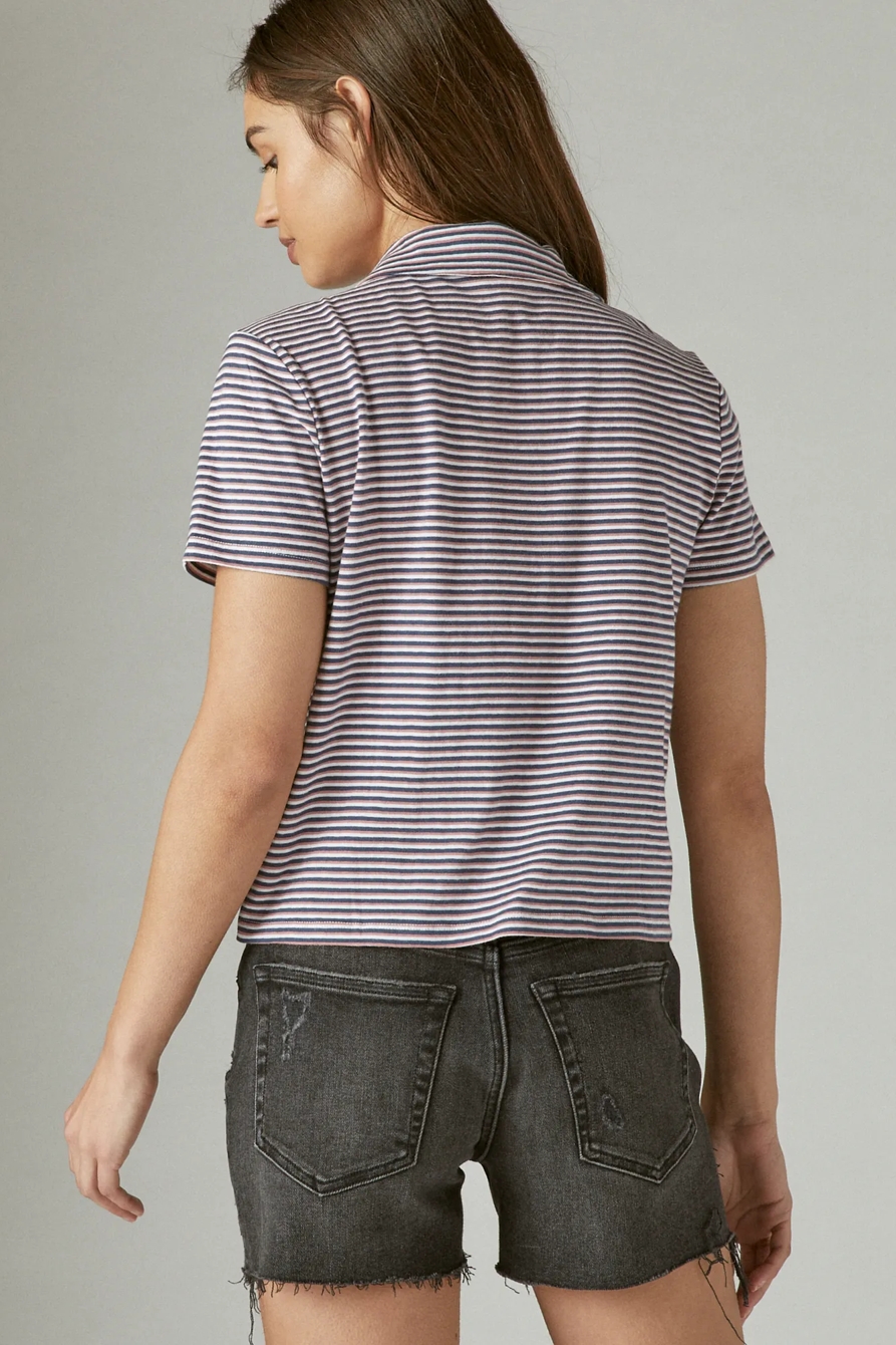KNIT COLLARED TOP, image 4
