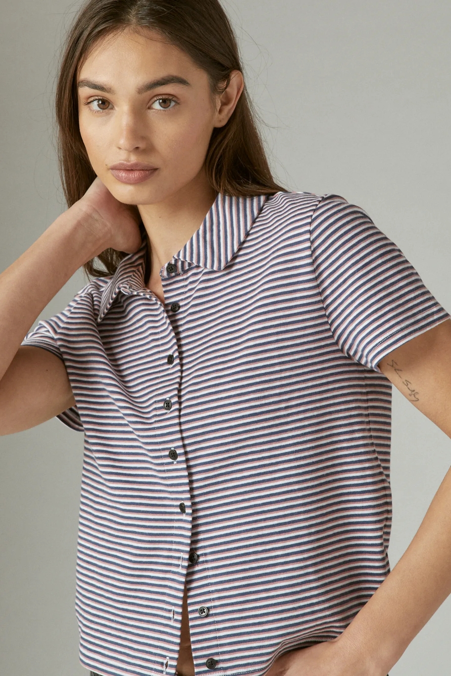 KNIT COLLARED TOP, image 5