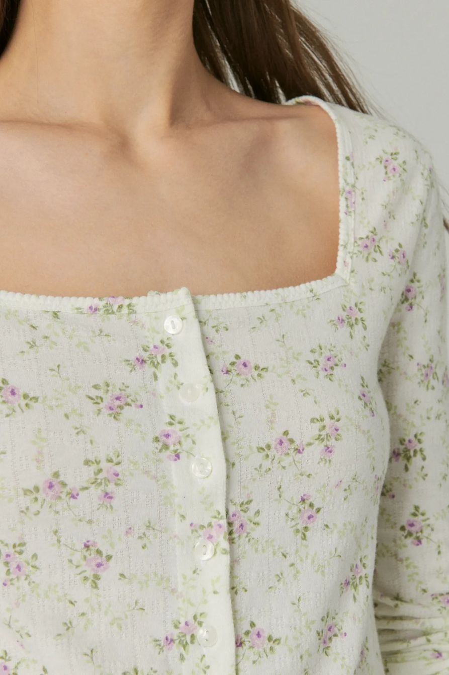 POINTELLE CARDIGAN TOP, image 5