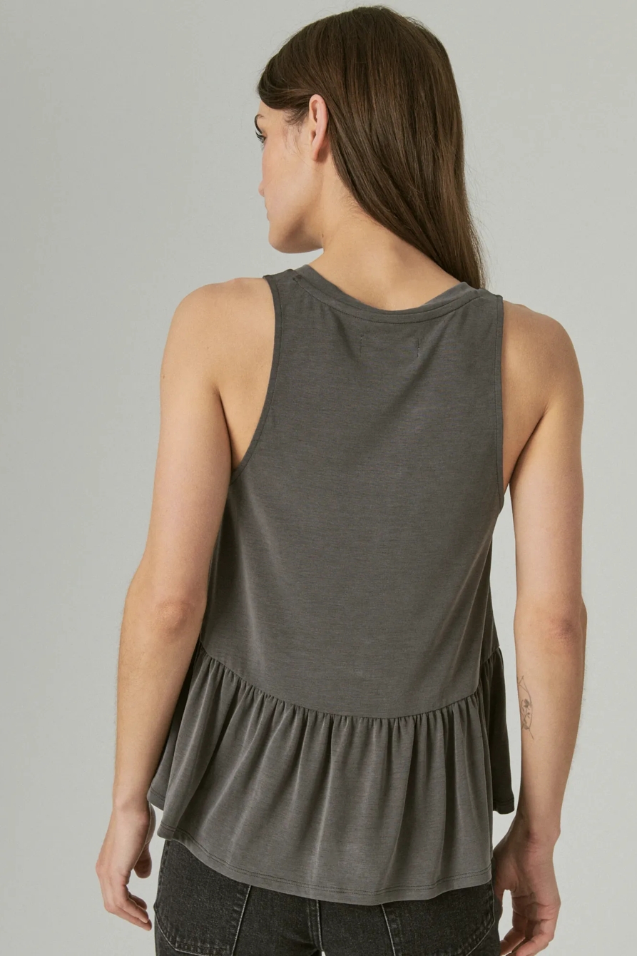 TIERED V-NECK TANK, image 4