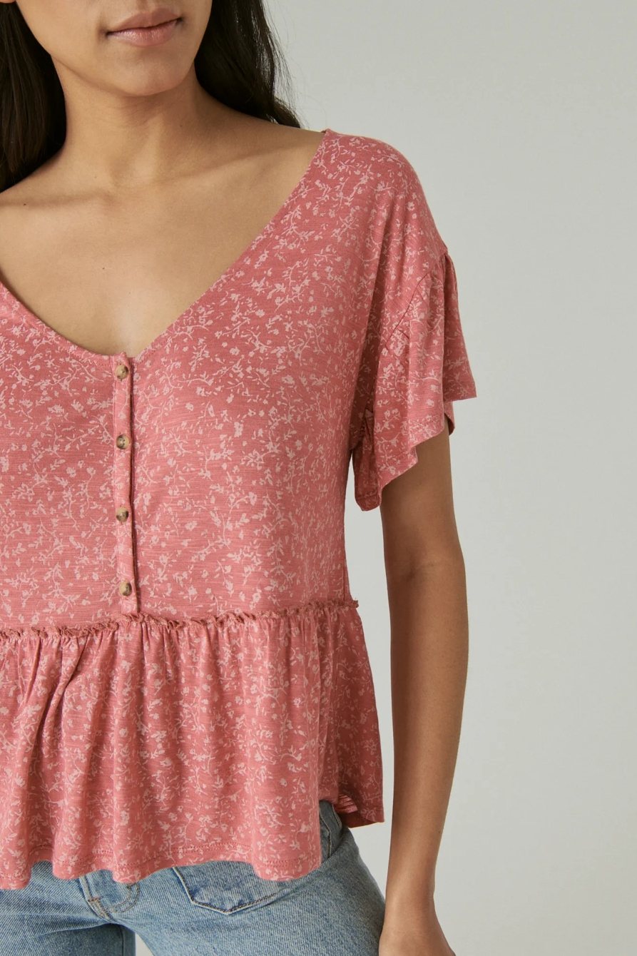 SHORT SLEEVE BUTTON TOP, image 5