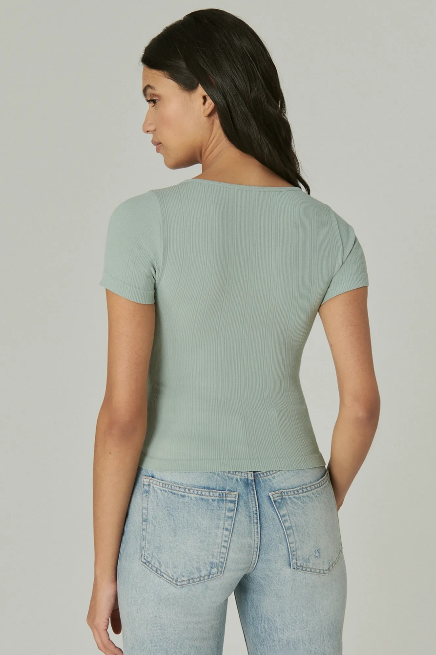 SEAMLESS HENLEY TEE, image 4