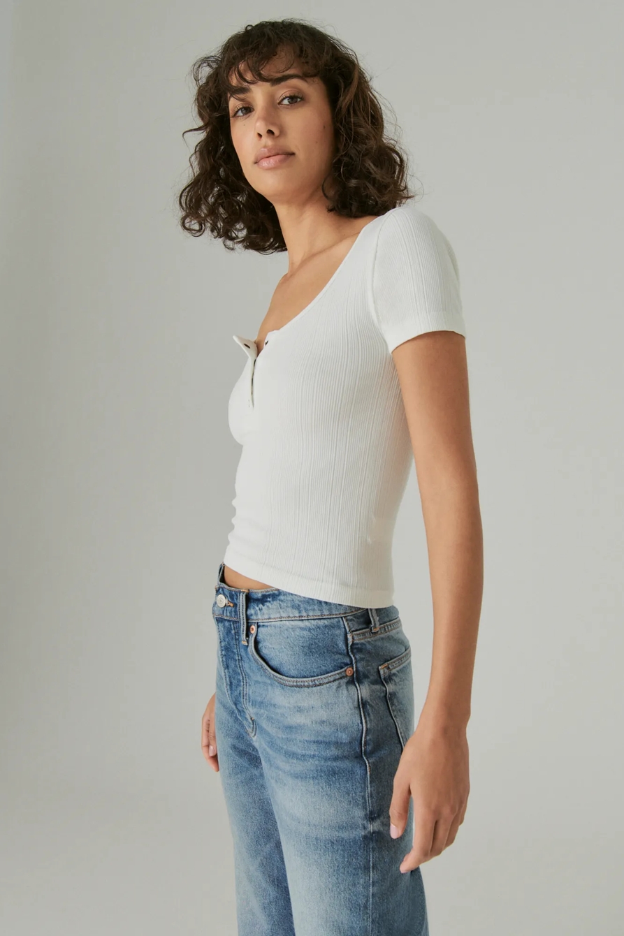 SEAMLESS HENLEY TEE, image 3
