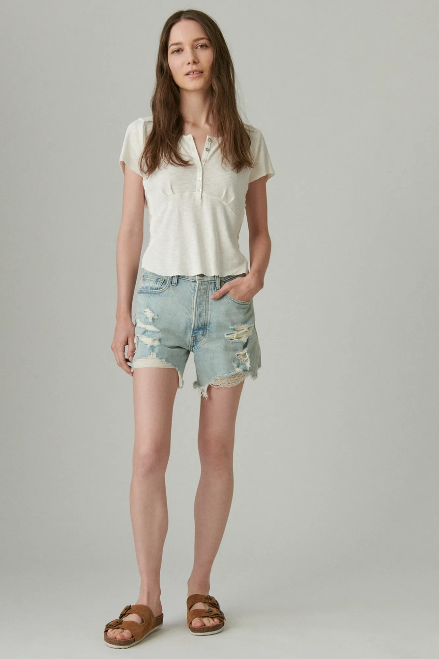KNIT HENLEY TEE, image 5