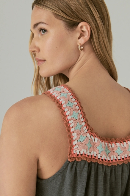 CROCHET TRIM BUBBLE TEE, image 3