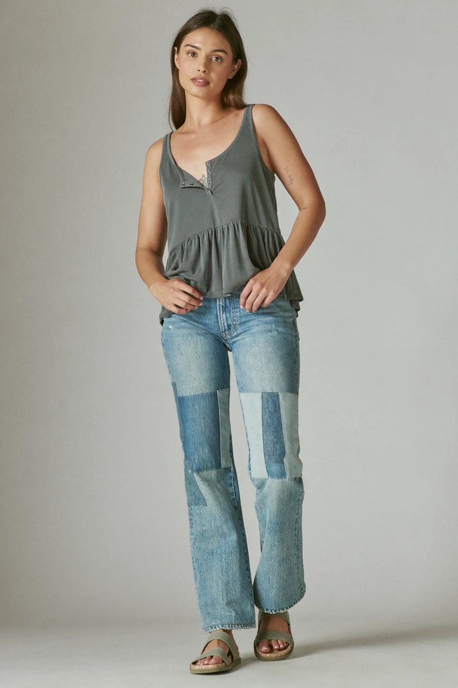 SANDWASH RIB HENLEY TANK, image 2