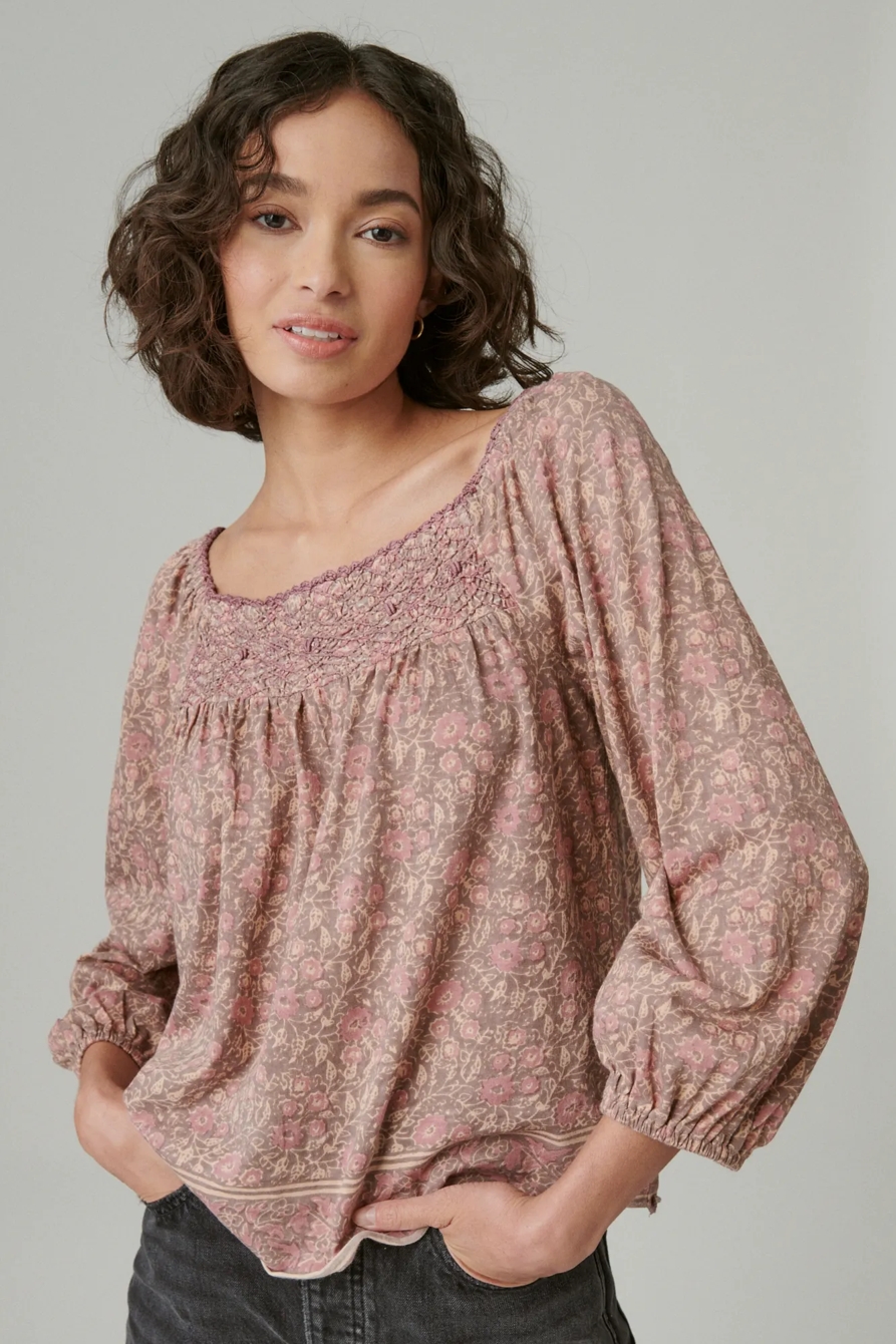 EMBROIDERED SMOCKED PEASANT, image 2
