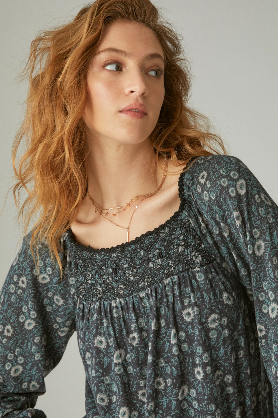 EMBROIDERED SMOCKED PEASANT, image 2