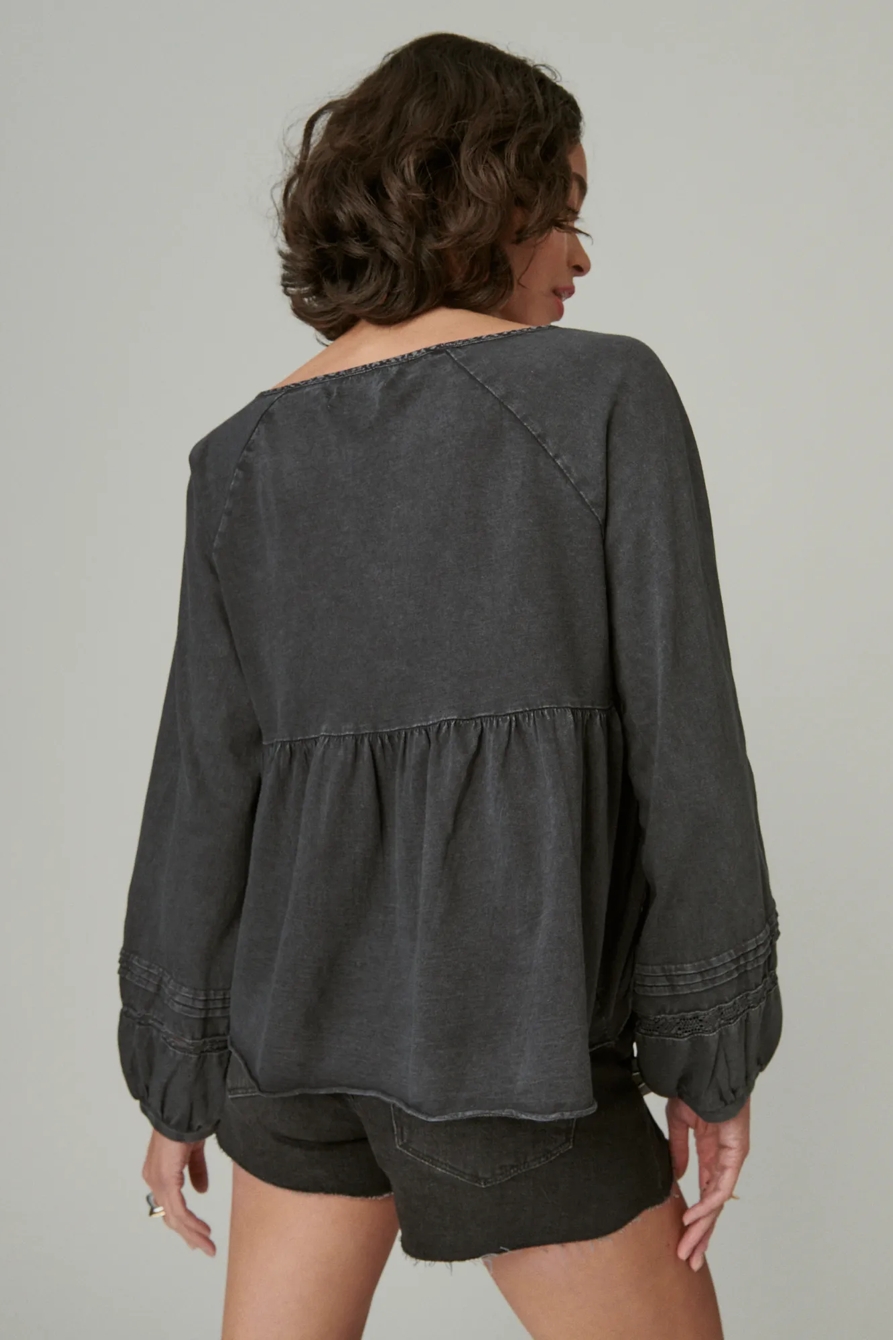 TEXTURED BABYDOLL TOP, image 3