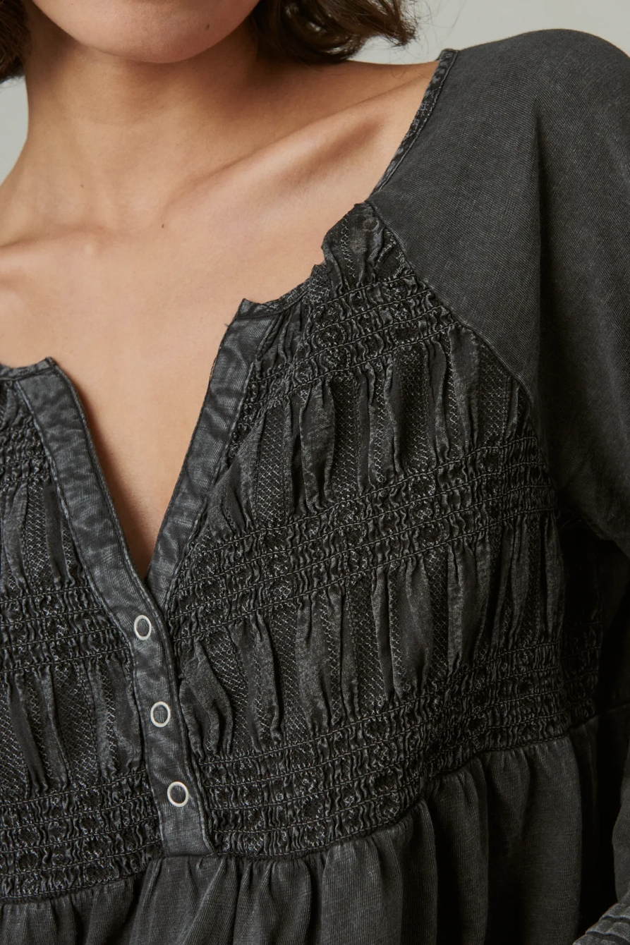 TEXTURED BABYDOLL TOP, image 4