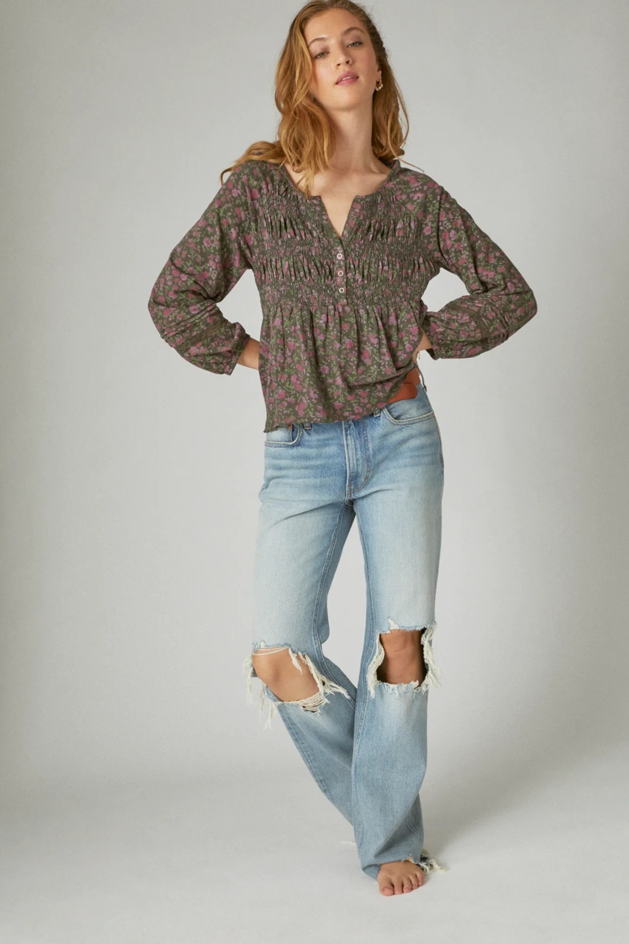 TEXTURED BABYDOLL TOP, image 2