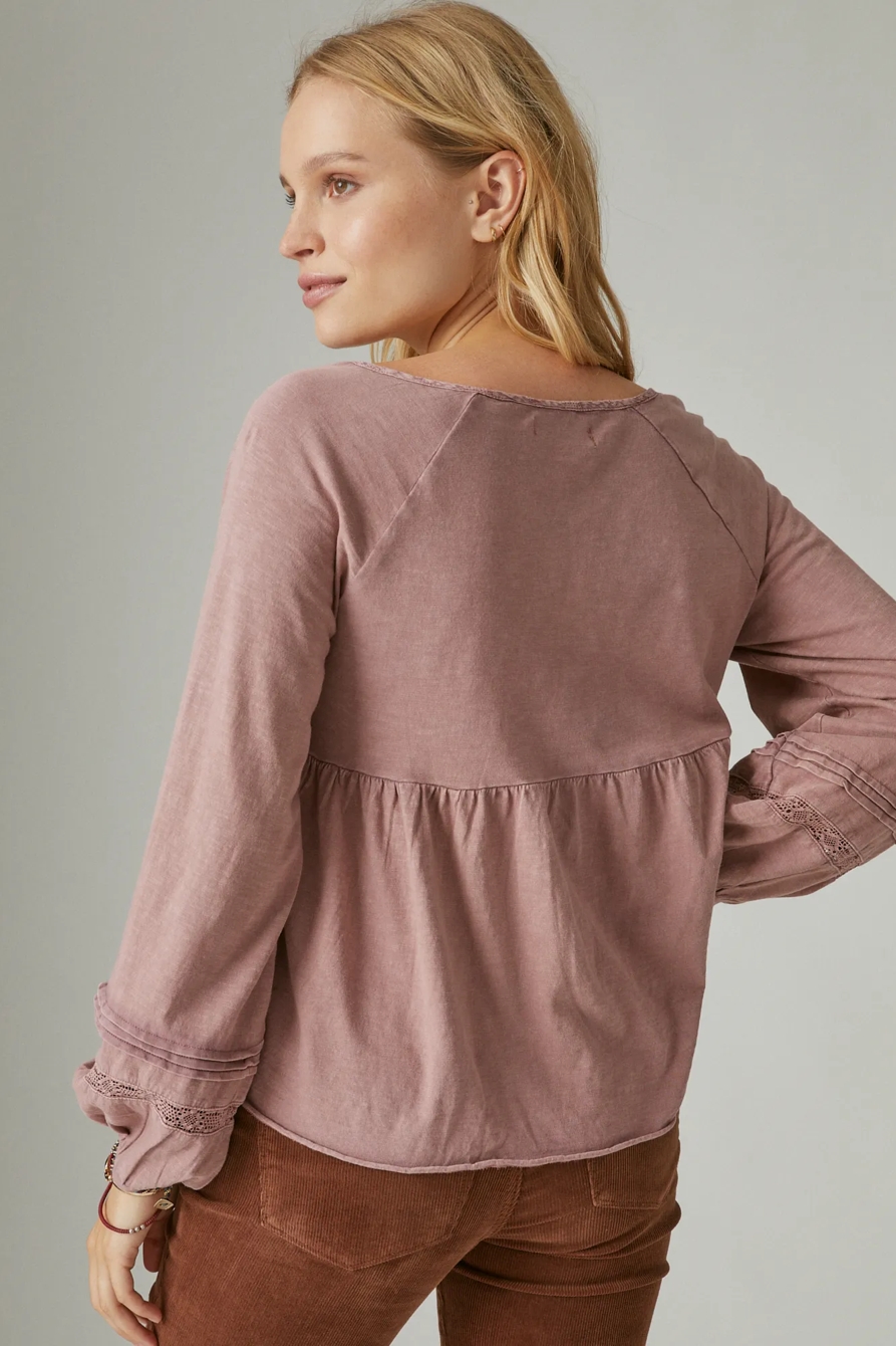 TEXTURED BABYDOLL TOP, image 2