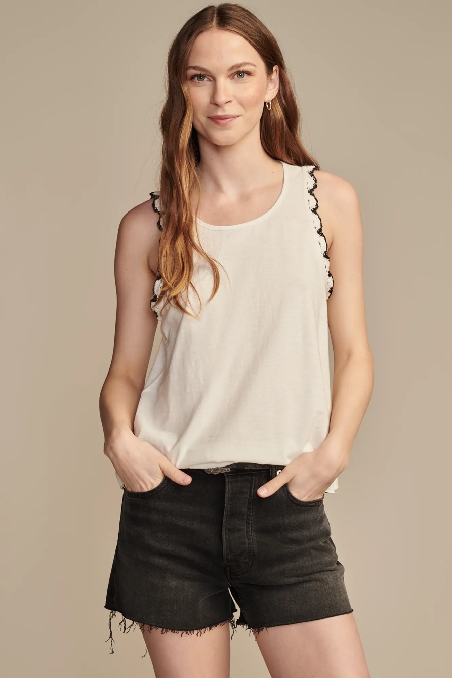 LACE TRIM SWING TANK, image 1