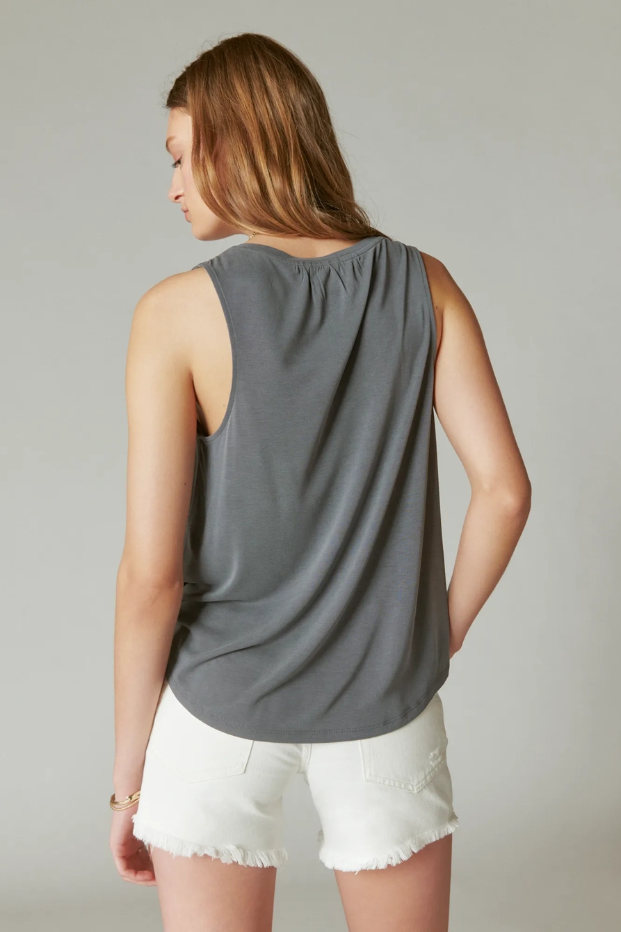 SANDWASH SMOCKED SHOULDER TANK, image 3