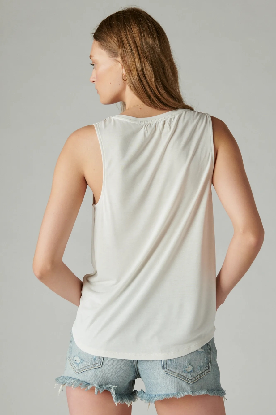 SANDWASH SMOCKED SHOULDER TANK, image 3
