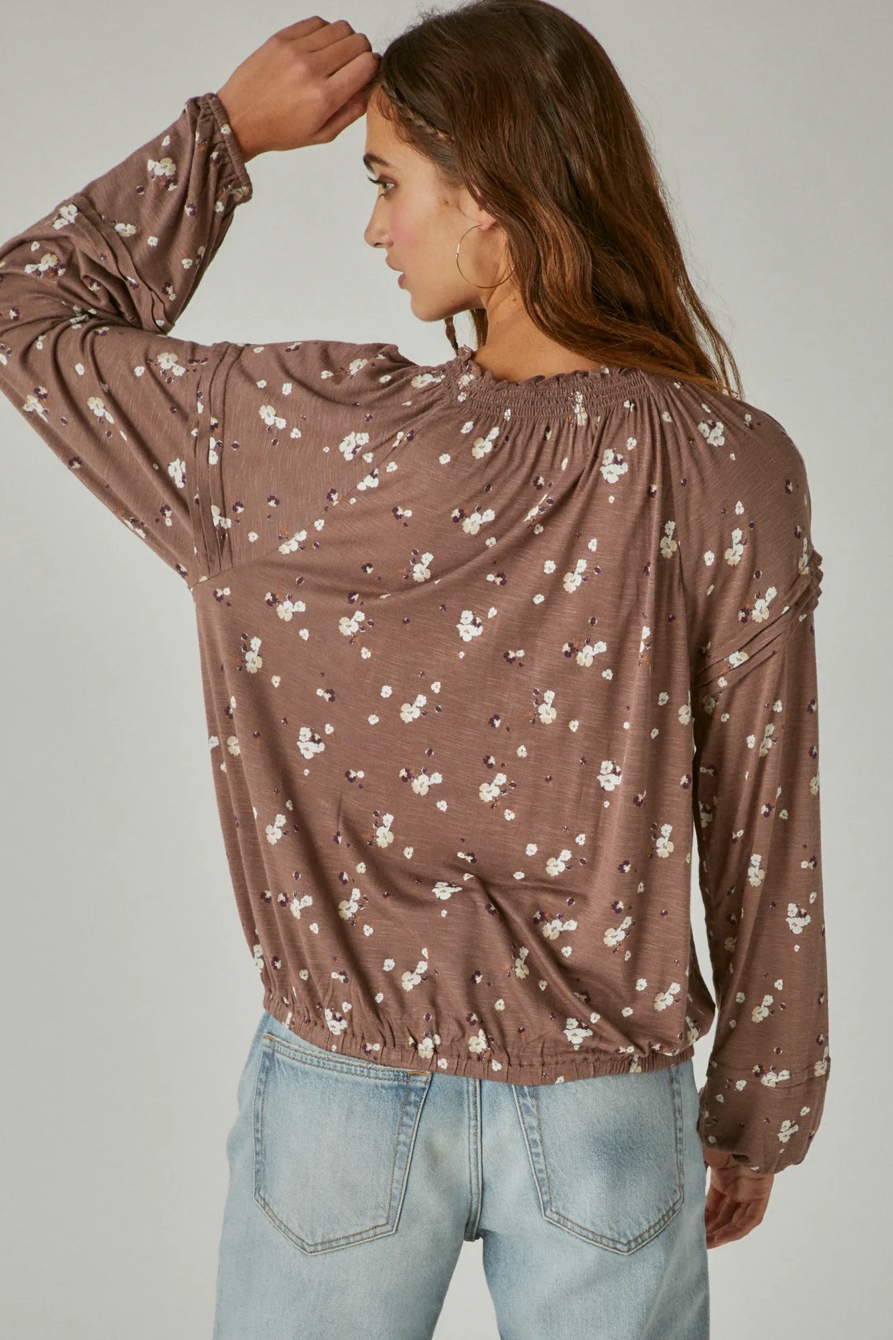 PRINTED BLOUSON TOP, image 3