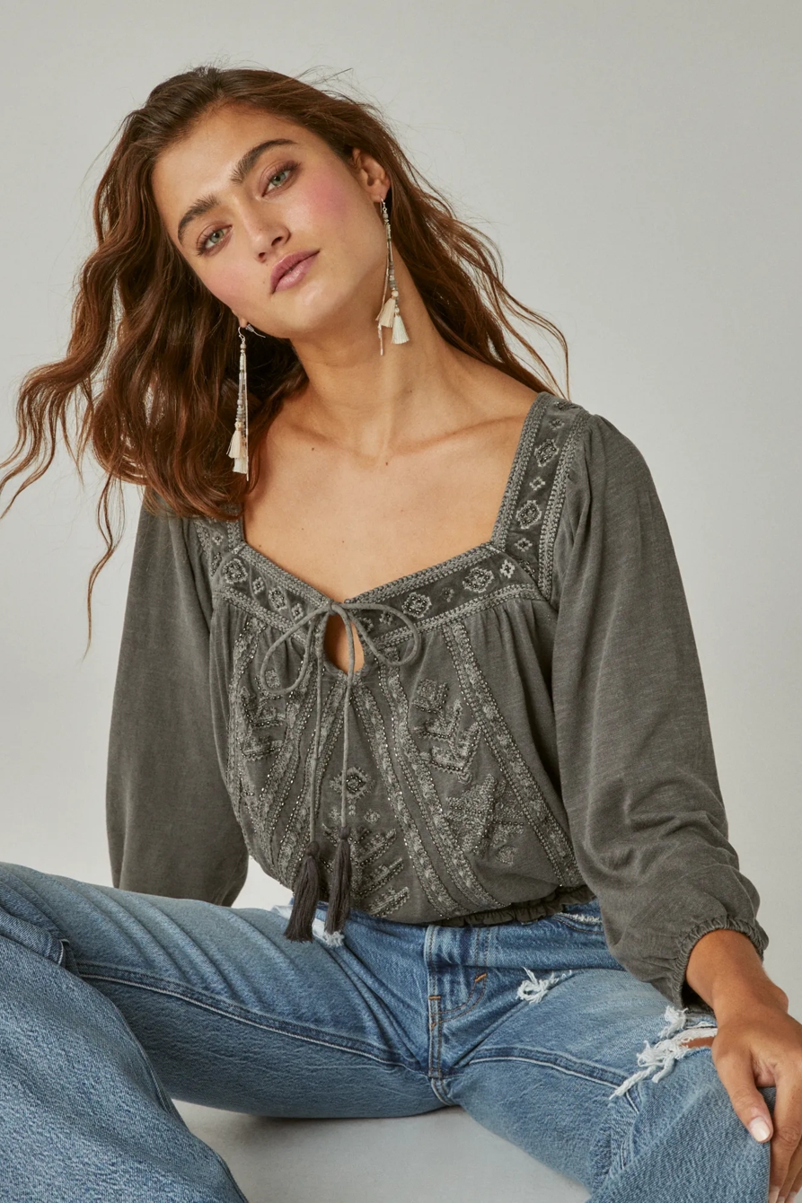 BEADED PEASANT TOP, image 4