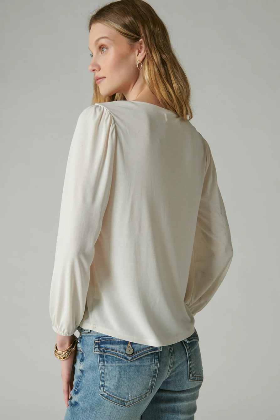 SANDWASH TIE FRONT TOP, image 4