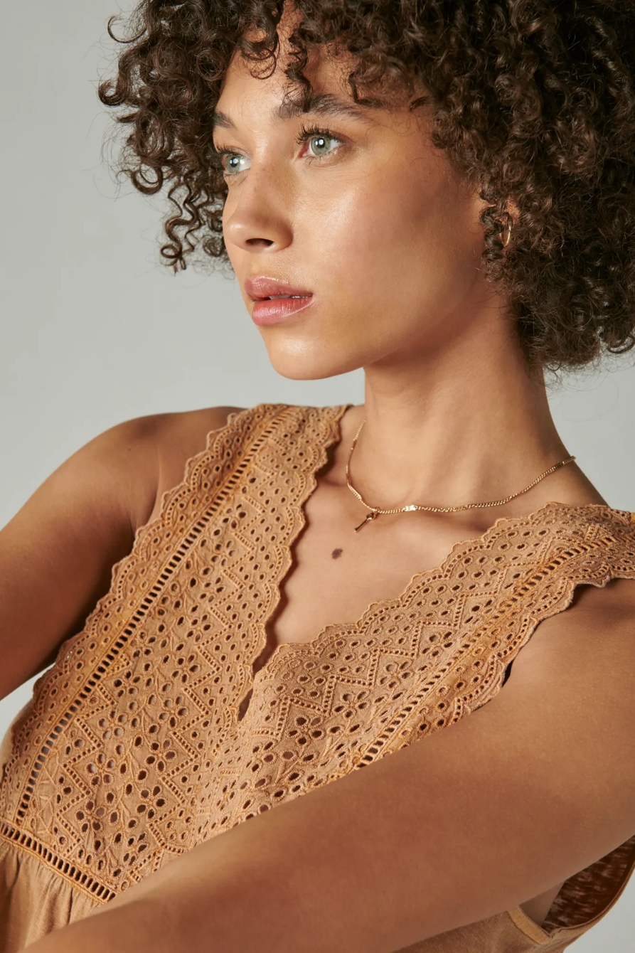 LACE KNIT TANK, image 2