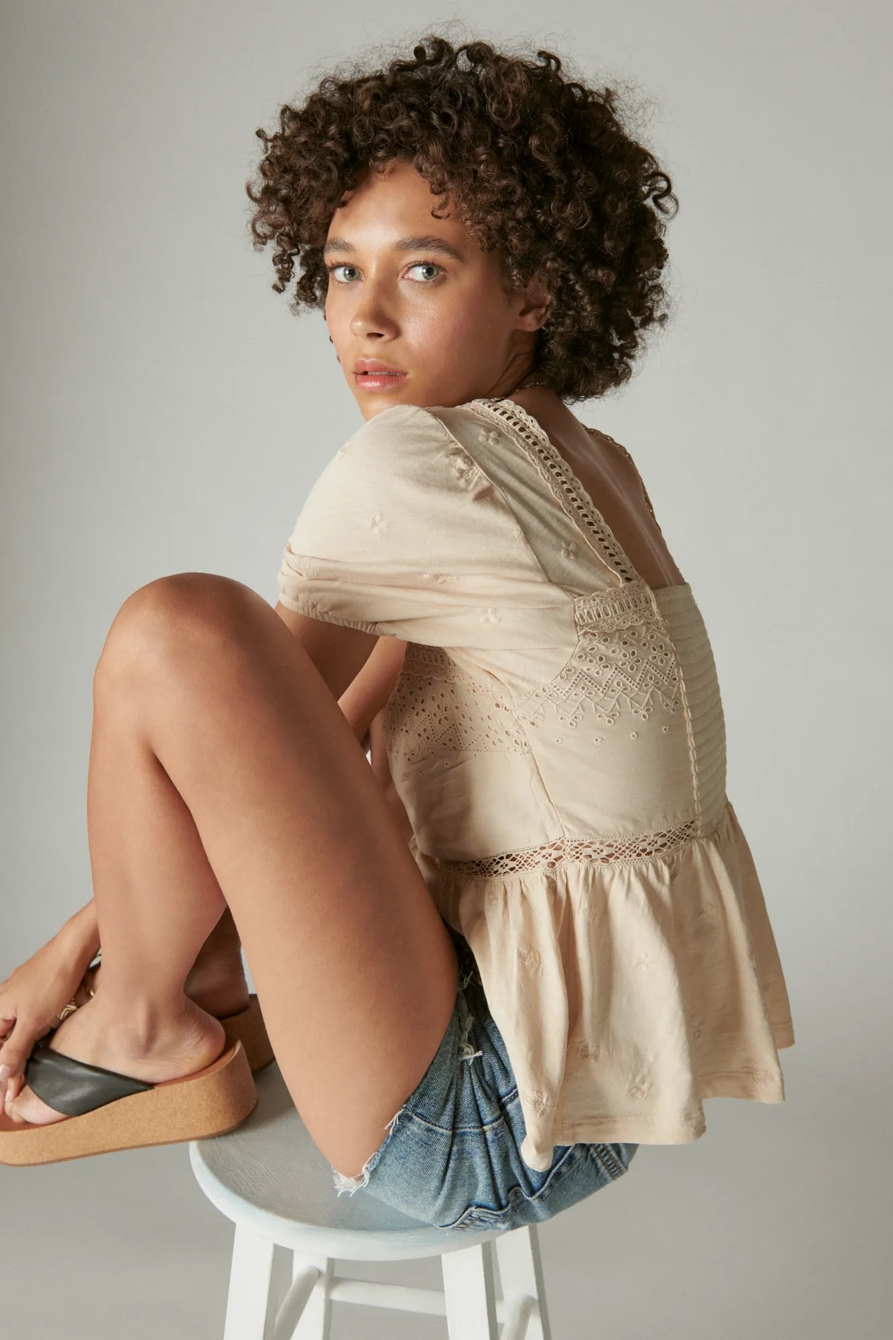 SCHIFFLEY PEPLUM PUFF SLEEVE, image 4