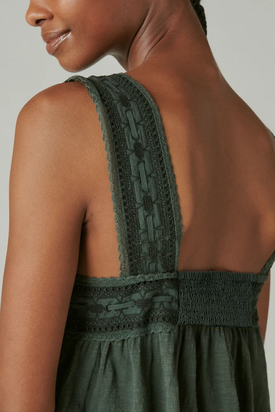 SQUARE NECK LACE TANK, image 4