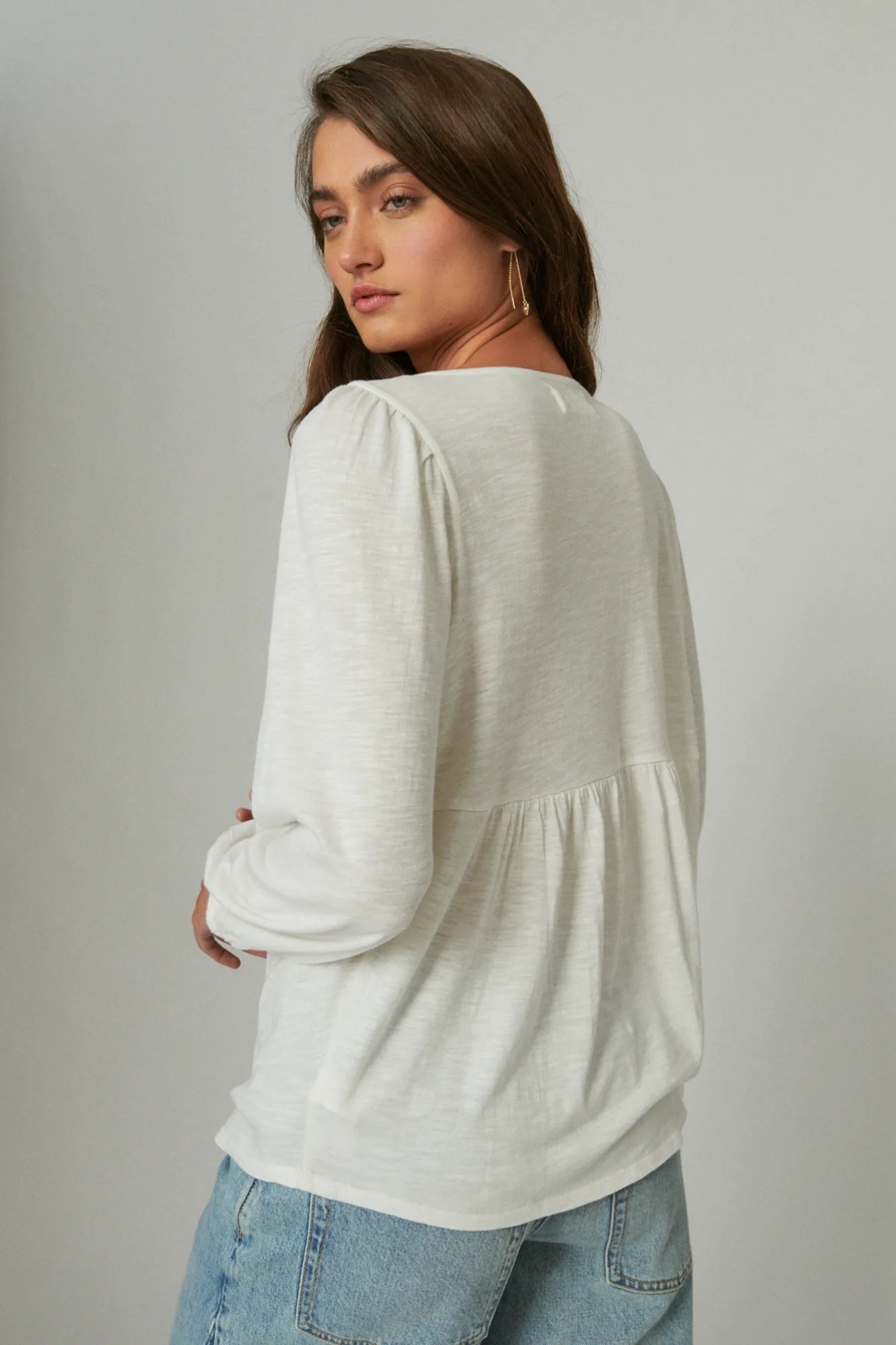 EMBROIDERED PEASANT TOP, image 3