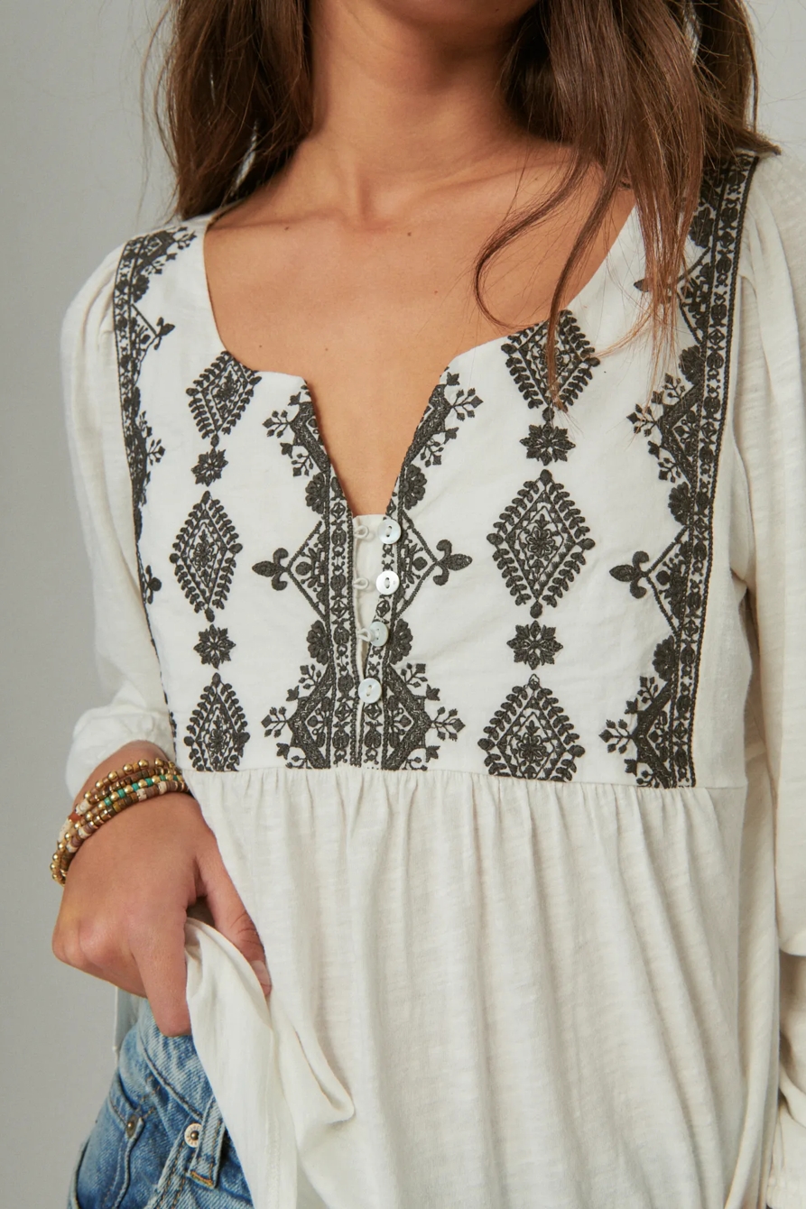 EMBROIDERED PEASANT TOP, image 4
