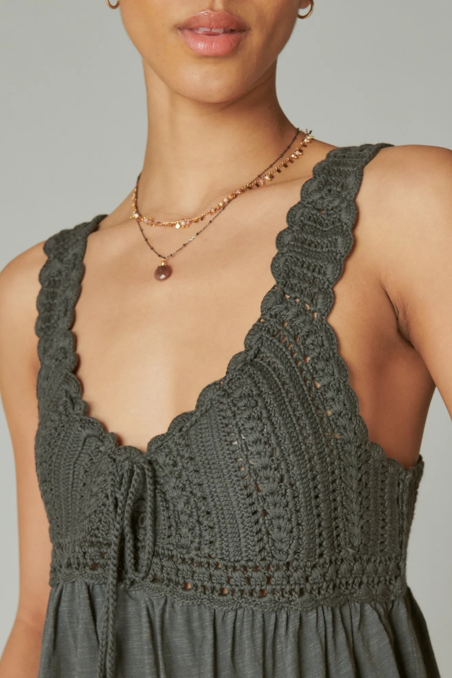 CROCHET BABYDOLL TANK, image 3