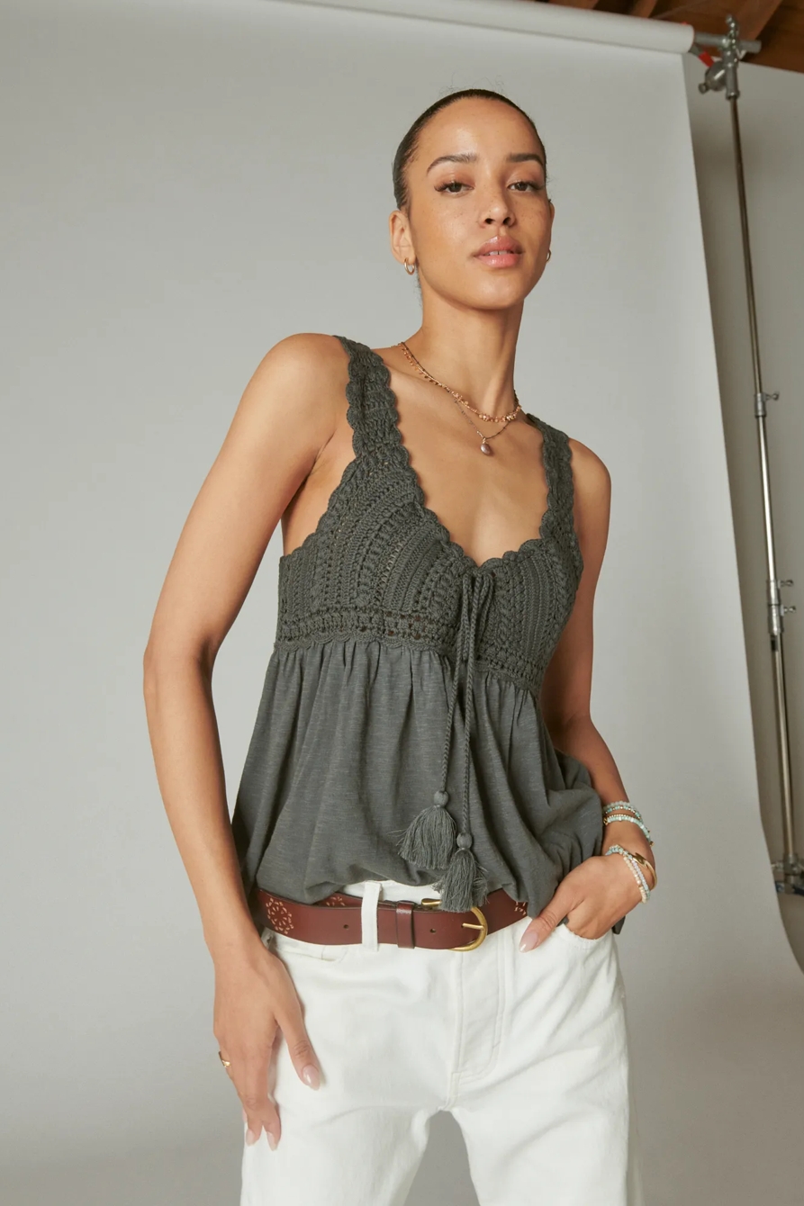 CROCHET BABYDOLL TANK, image 4