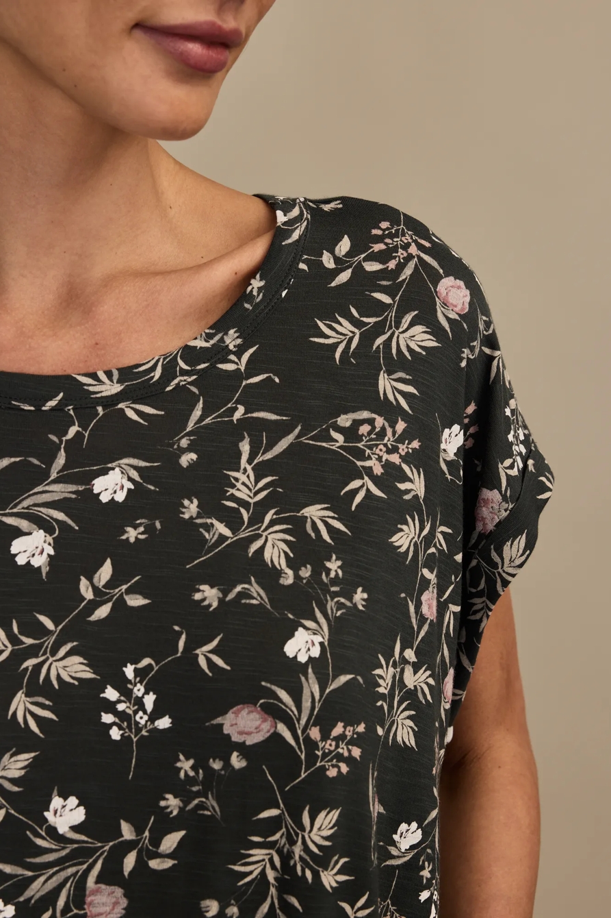 SHORT SLEEVE SANDWASH DOLMAN TEE, image 2