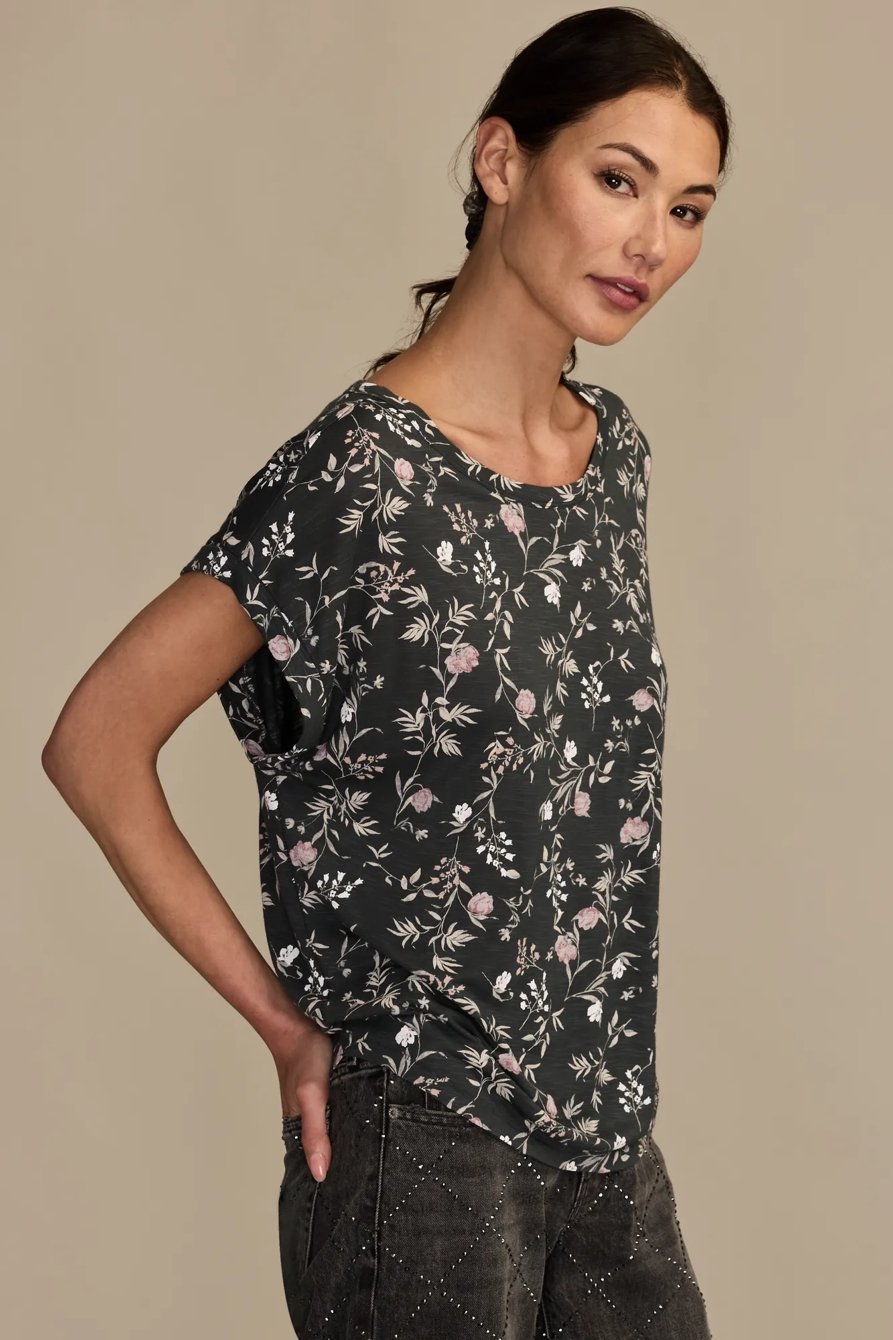 SHORT SLEEVE SANDWASH DOLMAN TEE, image 4