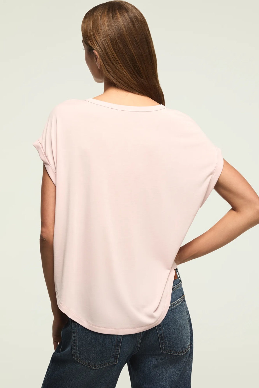SHORT SLEEVE SANDWASH DOLMAN TEE, image 3