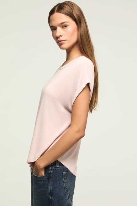 SHORT SLEEVE SANDWASH DOLMAN TEE, image 4