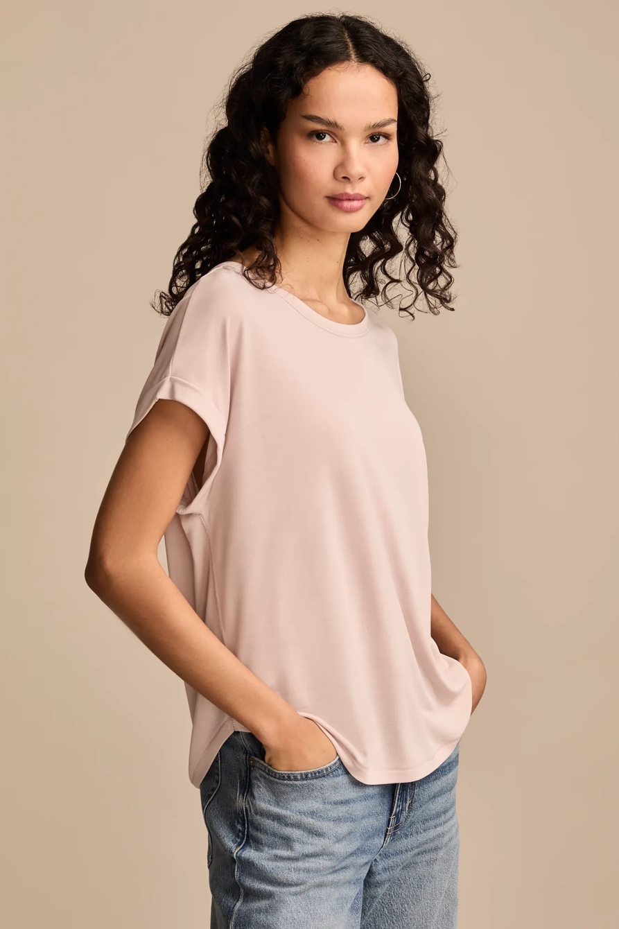 SHORT SLEEVE SANDWASH DOLMAN TEE, image 4