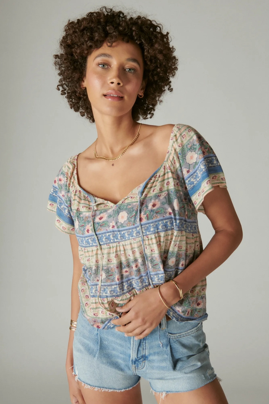 PRINT MIX SWING TIERED TOP, image 4