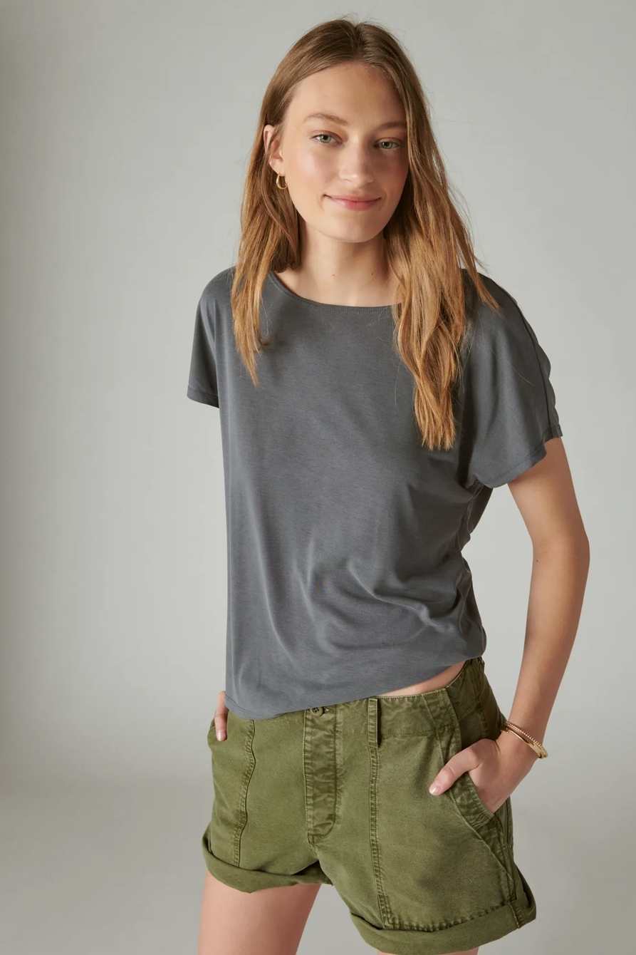 SANDWASH TWIST BACK TEE, image 3